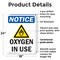 Signmission Oxygen In Use, 18 in W x Rectangle, Plastic OS-2PACK-NS-P-1824-V-17098 - alternate 5
